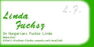 linda fuchsz business card